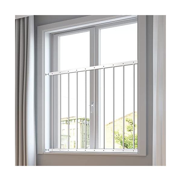 窓からの転落防止柵 おとさんゾウ 2枚連結 85-154cm幅 * 80cm高 :wss