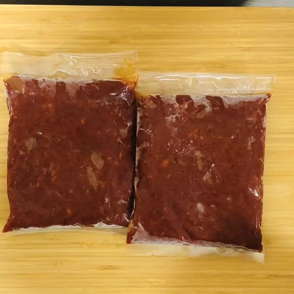 【商品名】自家製ヤンニョム（カクテキ大根キムチ用）2個セット【重量】400ｇ×2個【原材料】韓国産唐辛子・魚醤・青森県産にんにく・高知県産しょうが・はちみつ・りんご・玉ねぎ・いりこ・ごま【賞味期限】冷蔵庫で1ヶ月こちらの商品1袋で大根一本分...