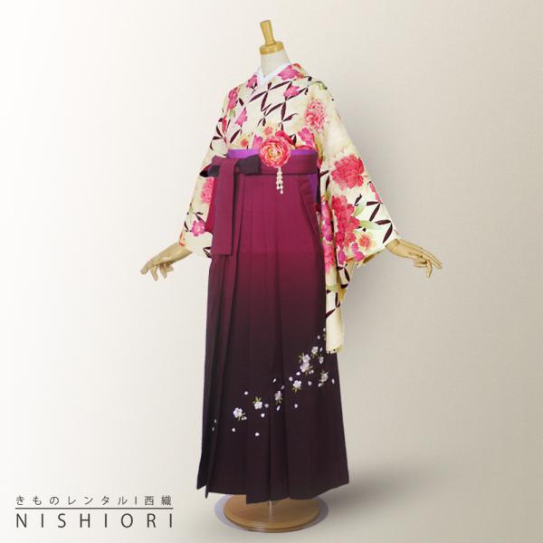 二尺袖着物 袴 レンタル 貸衣装 Sサイズ ATERIESAB アトリエサブ ブランド Sサイズ 小学生 対応 ブーツ選択可 NISHIORI 二尺袖着物 袴 レンタル商品 貸衣装 Sサイズ ATERIESAB