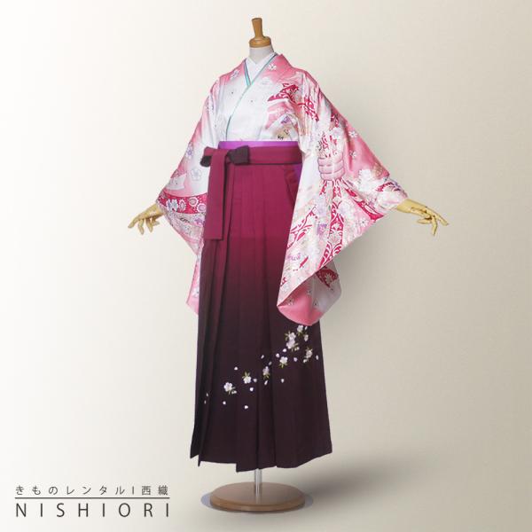 NISHIORI 二尺袖 着物 袴 レンタル商品 貸衣装 anan/アンアン Mサイズ