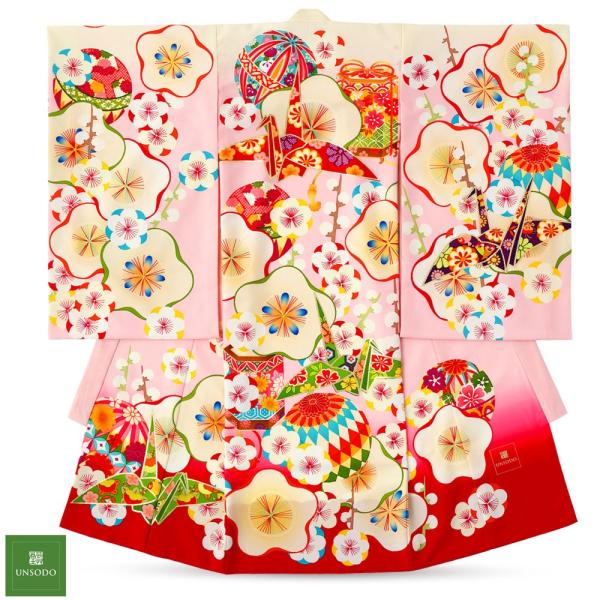 NISHIORI 芸艸堂 UNSODO ブランド 女児 レンタル商品 お宮参り 着物