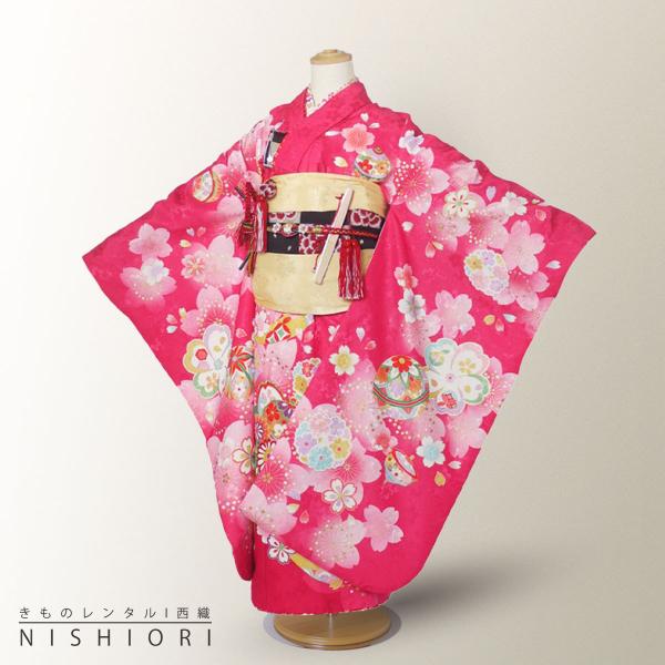 うさ◎七五三 着物 NISHIORI 花うさぎ レンタル商品 7歳の七五三