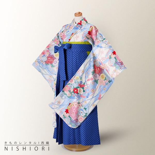 NISHIORI pom ponette ジュニア サイズ ブランド 二尺袖 着物 袴