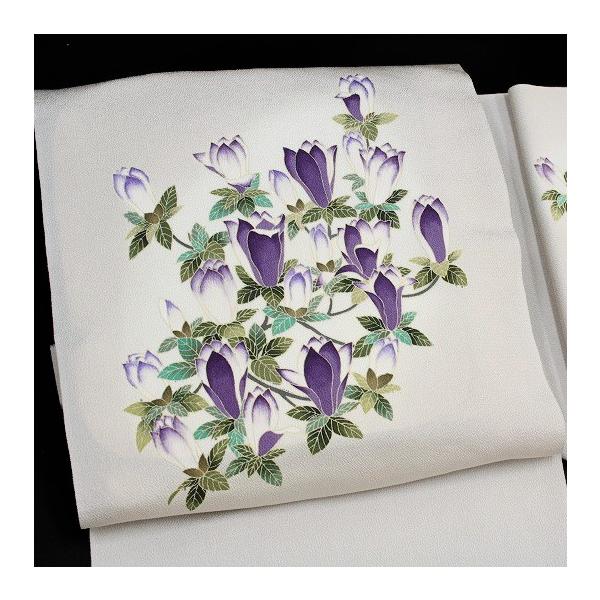 正絹 浜優　千歳織　着物 反物 未仕立て　特選　箱入り　保管品　薄紫 A111愛華 着物 色無地 小紋 薄紫 正絹