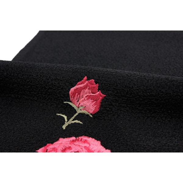 半衿 半襟 成人式 刺繍 黒 薔薇 バラ 金糸 おしゃれ半衿 モダン ちりめん ポリエステル エレガント お洒落着 振袖にも K37 Buyee 日本代购平台 产品购物网站大全 Buyee一站式代购 Bot Online