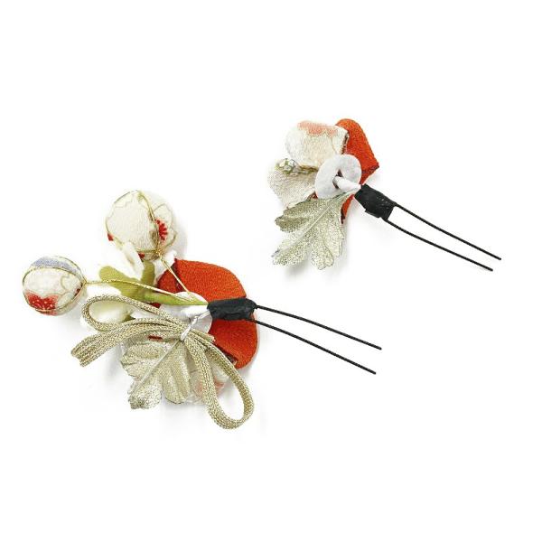 髪飾り 成人式 花 振袖 浴衣 夏祭り 袴 2点セット 橙色 オレンジ つまみ細工 玉飾り 組紐 簪 和柄 ちり 髪型 ヘアスタイル ヘアアレンジ ドライフラワー Sc2969 Buyee Buyee 日本の通販商品 オークションの入札サポート 購入サポートサービス