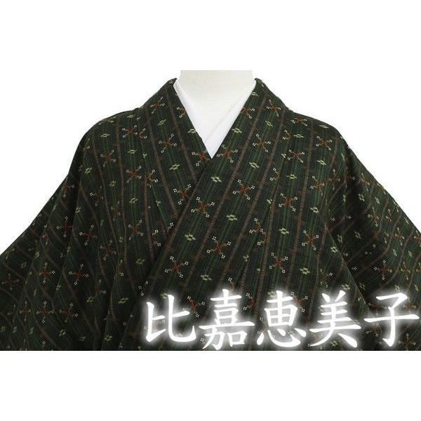 日本工芸会正会員 比嘉恵美子謹製本場琉球読谷山花織紬正絹着物 和装