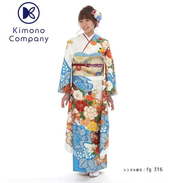 振袖レンタル 正絹 総絞り fg-316b フルセット一式 着物 人気 ネット