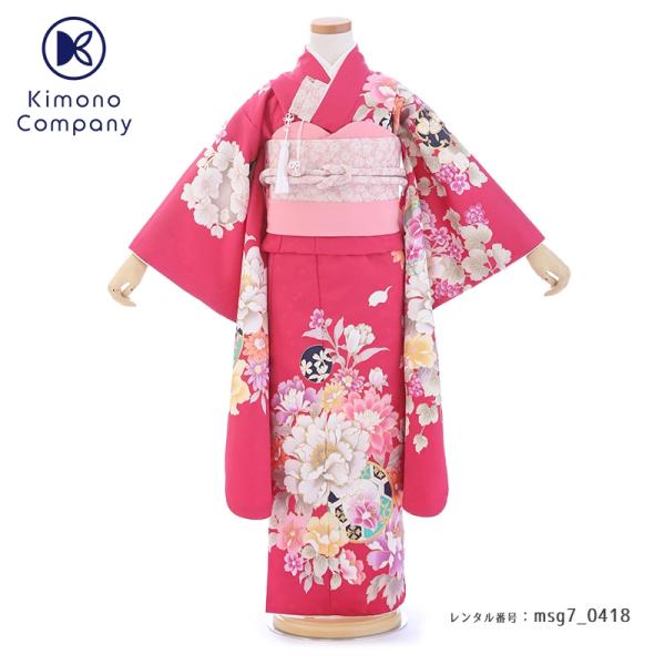 2023年新入荷 七五三コーデ画像有り「7歳女児着物フルセットレンタル
