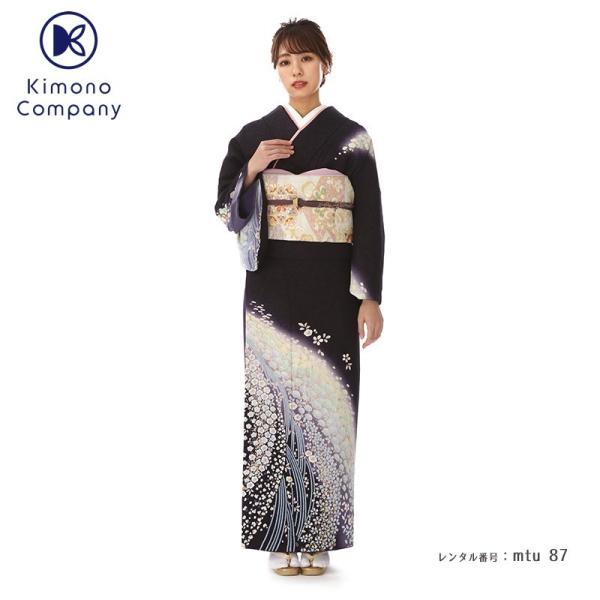 訪問着レンタル 正絹 mtu-87 着物フルセット 結婚式 披露宴 入学式