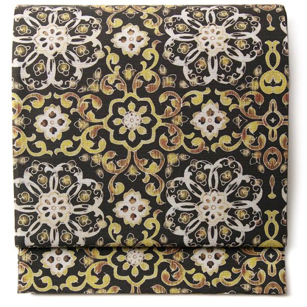 ま*こ様 夏　京袋帯　JAPAN　MODE　正絹 楽天市場】≪ポイント3倍≫帯 京袋帯 正絹 召しませ花 仕立上がり お月