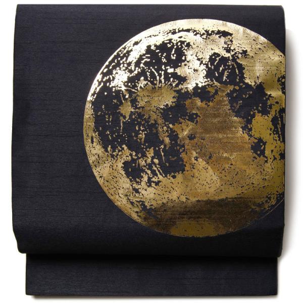 撫松庵 京袋帯 月 星 宇宙 お太鼓 一重太鼓 kimono-dearjapan_10002442