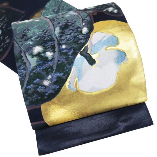 特選 袋帯 未使用 正絹 フォーマル 仕立て上がり 六通 果物の図 箔糸  