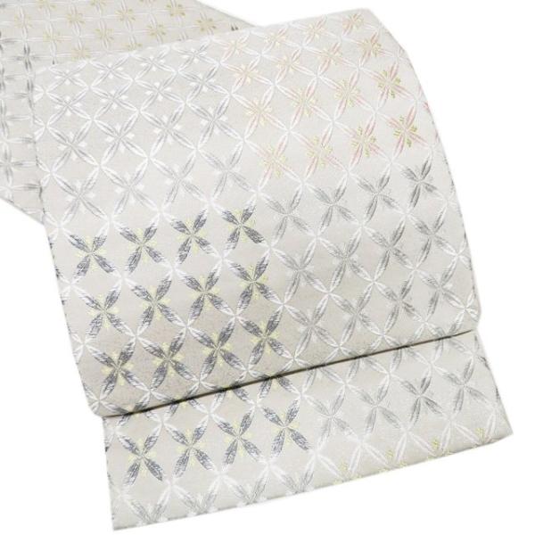 袋帯 未使用 正絹 カジュアル 仕立て上がり 六通 紫野工房 芙蓉庵 七宝  