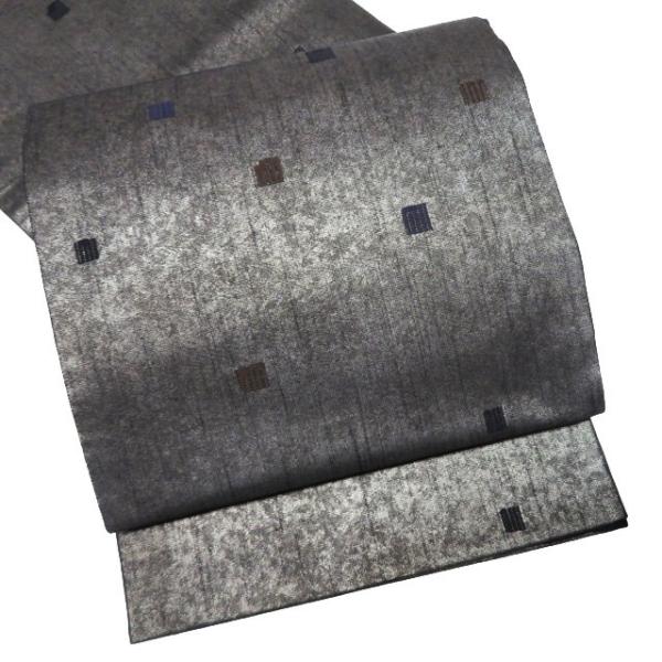 袋帯 中古 リサイクル 正絹 紬地 カジュアル 仕立て上がり 六通 夢倭織  