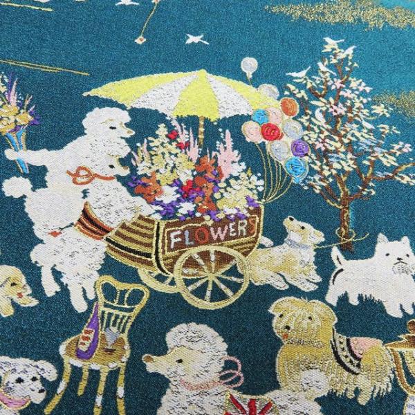 特選 袋帯 中古 リサイクル 正絹 カジュアル お太鼓柄 西陣織 101匹  