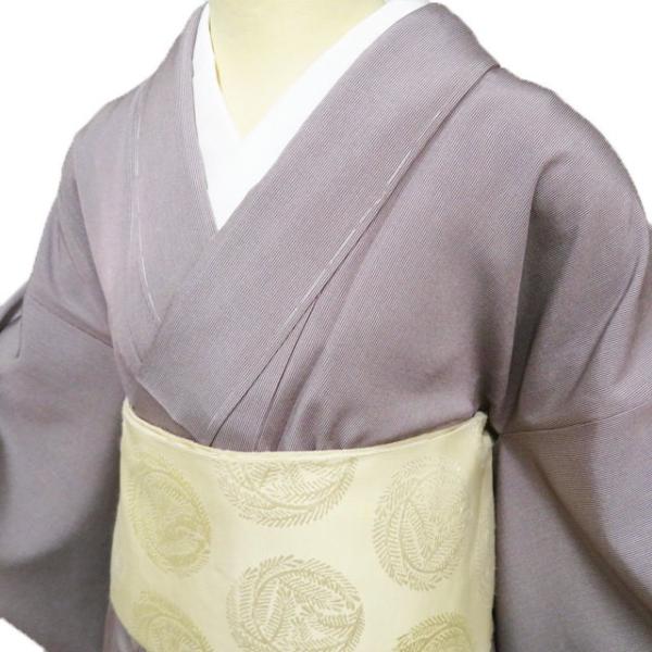 小紋 江戸小紋 着物 未使用 正絹 袷 カジュアル 万筋 ラベル付き 葡萄 