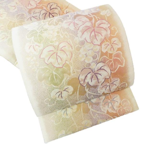 本袋帯 未使用 正絹 フォーマル 仕立て上がり 全通 両面柄織 作家物  