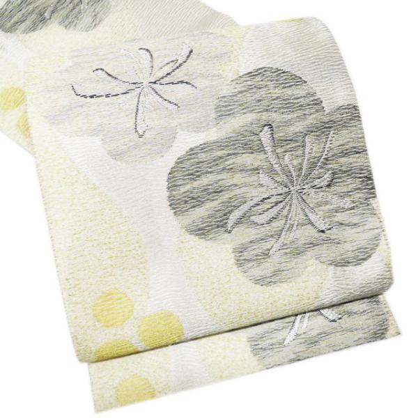 袋帯 中古 リサイクル 正絹 フォーマル 仕立て上がり 六通 梅模様  