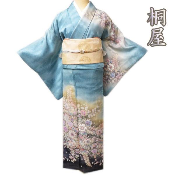 桐屋翠山工房・辻が花・訪問着・正絹 FINAL PRICE ／ 訪問着 着物 中古 正絹 フォーマル 桐屋 翠山工房