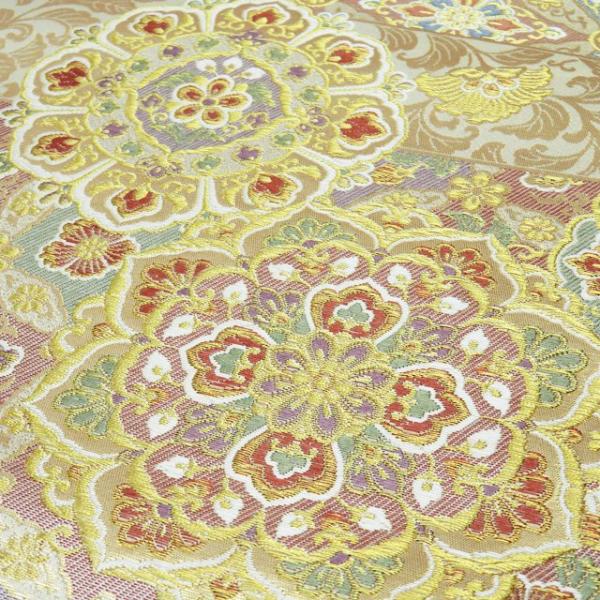 1800織 袋帯 中古 リサイクル 正絹 フォーマル 仕立て上がり 六通 華文  