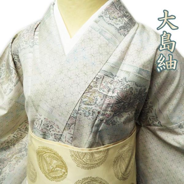 和樂な逸品　VFP22ますいわ屋　白大島　正絹　逸品 和樂な逸品VFP22ますいわ屋白大島正絹逸品
