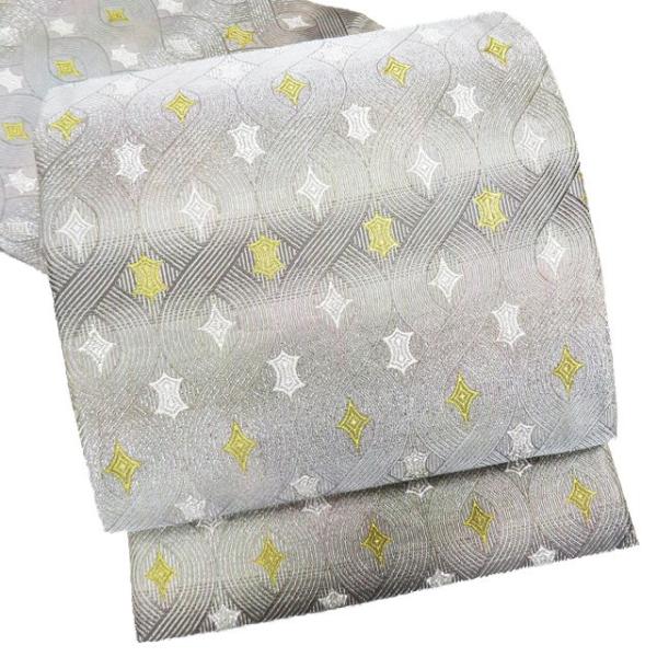 袋帯 中古 リサイクル 正絹 フォーマル 仕立て上がり 六通 ねじれ模様  