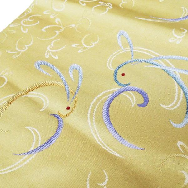 名古屋帯 なごや帯 中古 リサイクル 正絹 カジュアル 仕立て上がり 兎  