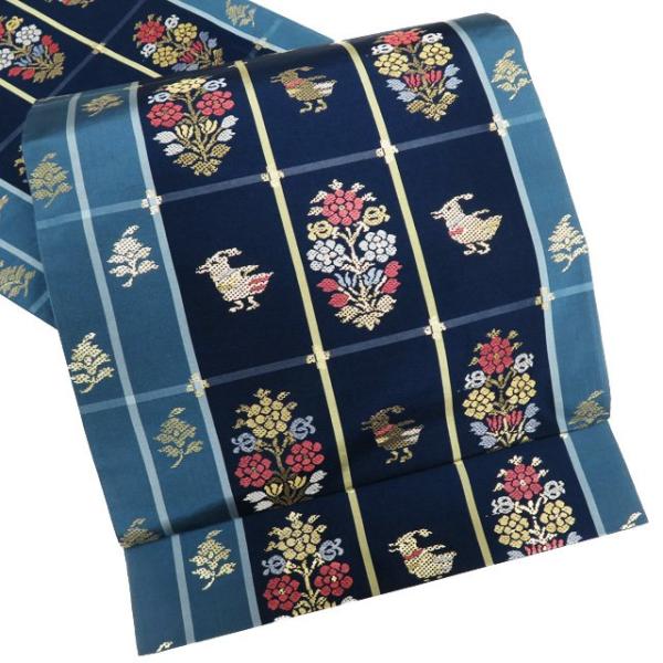 特選 袋帯 中古 カジュアル 正絹 仕立て上がり 六通 銀座 伊勢由 た  