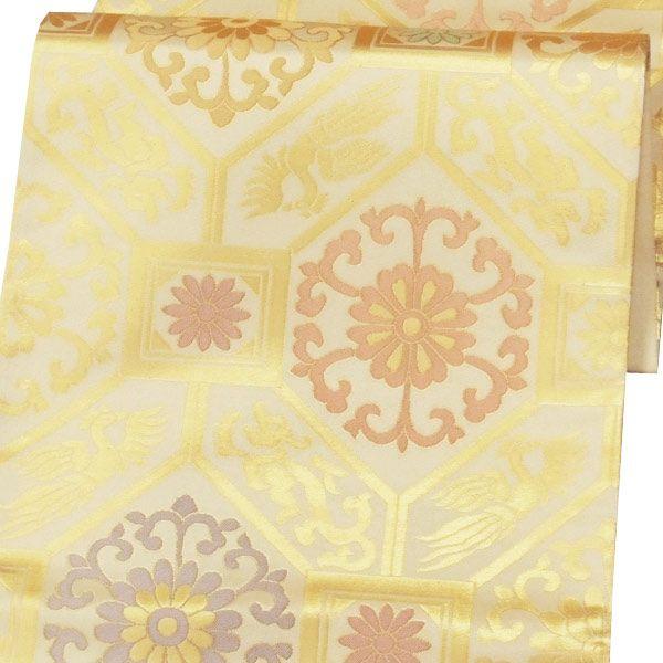 袋帯 正絹 西陣織 六通柄 「帯屋道伯」 〔お仕立代込〕 : obi-fkr-d007  