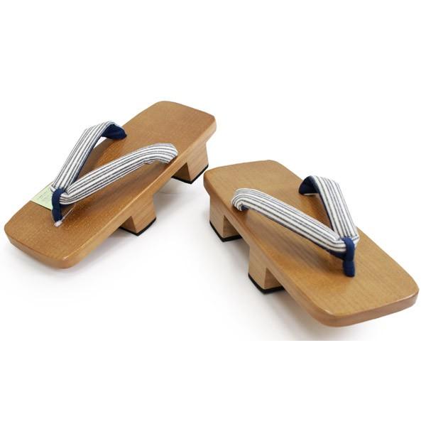 下駄 メンズ 浴衣 フリー サイズ 芳町 二枚歯 白 グレー 縞 鼻緒 日本製 桐げた 痛くない 大きめ L Ll Xl Aquafreshro In