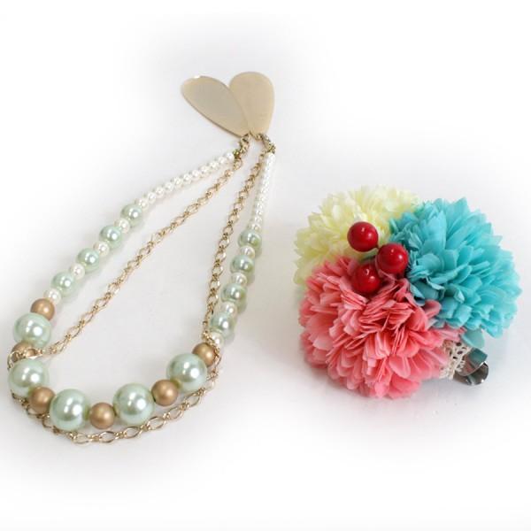 髪飾り 三色 花 クリップ パール 帯飾り 成人式 卒業式 結婚式 袴 振袖 和装 和服 着物 浴衣 髪留め コサージュ レディース 京都 きもの京小町 通販 Yahoo ショッピング