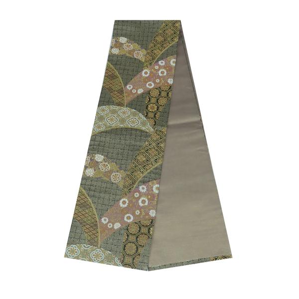 袋帯　六通柄　遺宝つづれ　正絹　金糸　438cm　【中古】美品　b3617ell