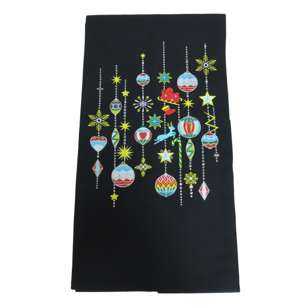 九寸名古屋帯　クリスマス柄　約372cm　新品　お仕立上り　b3778390-3595ryam