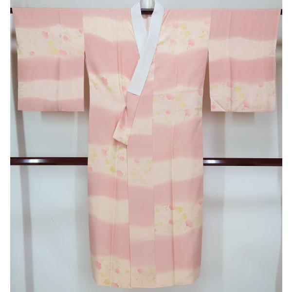 長襦袢　小さめ　正絹　袷仕立て　裄62.5cm　身丈126cm　【中古】美品　k3310rym