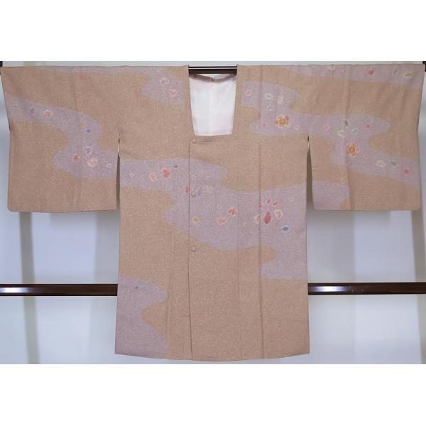 中古】美品 松井青々 道行コート 手書 京友禅 ハギレ有り （k3416827 