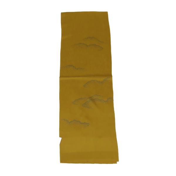 帯揚げ　正絹　紋意匠　新品　黄金色　ko3682994-2956ryam（メール便　OR　郵便／代引不可）