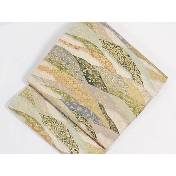 新品 錦袋帯】【未仕立て】西陣602 橋本テル織物謹製/王朝継紙 新品 錦袋帯】【未仕立て】西陣602 橋本テル織物謹製/王朝継紙