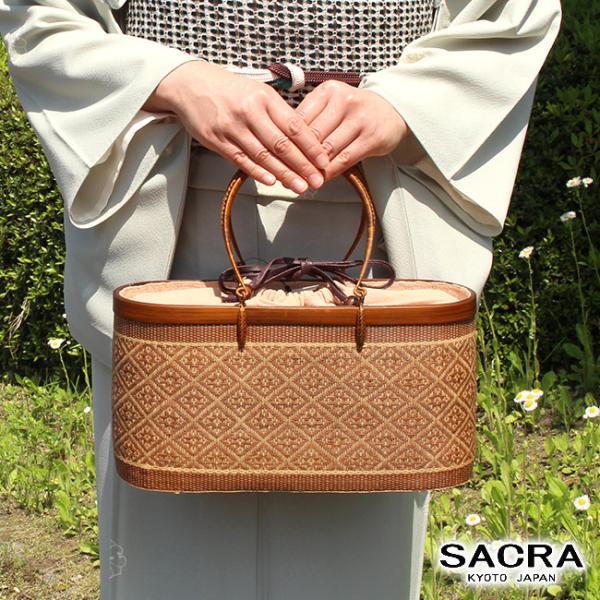 かごバッグ 和小物さくら 高級 竹籠バッグ 竹カゴバッグ 浴衣 夏