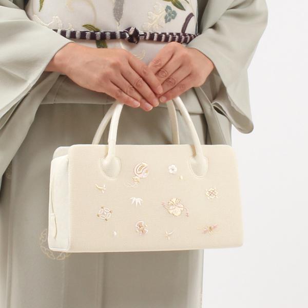 【極美品】利休バッグ ハンドバッグ 刺繍入り 和装 着物 草履 グレー うるし箔 きもの 和 利休バッグ 和装バッグ フォーマル 正絹 ちりめん