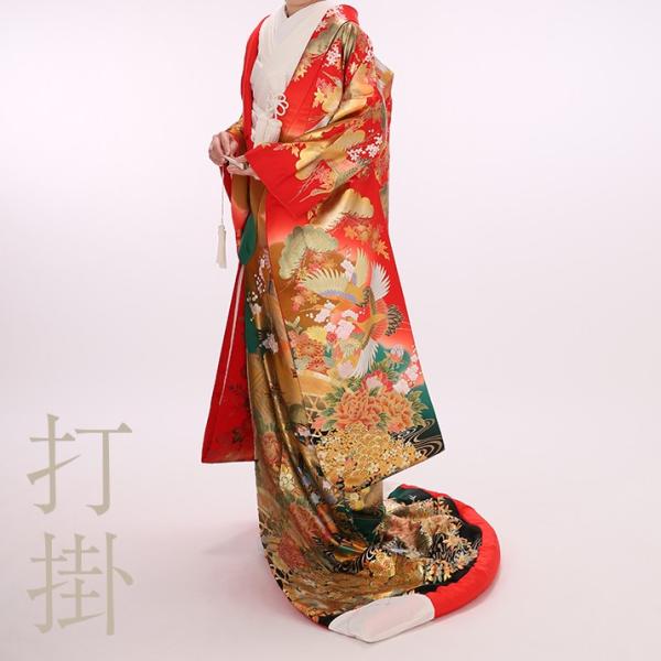 色打掛レンタル17点フルセット【舞鶴】 足袋プレゼント 結婚式 花嫁衣装 和装 着物レンタル 貸衣装 前撮り 打ち掛け 格安 紋付袴 披露宴