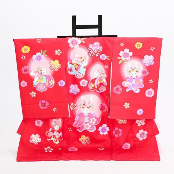 女児産着レンタル【赤/うさぎ姫】お宮参り 初着 祝着 フルセット 着物 赤ちゃん 女の子 ベビー 記念撮影【ご確認】※原則ご希望利用日から10日以上前の予約でご用意しております。ご利用日が直近の場合、お届けが難しい可能性がございます。※「予...