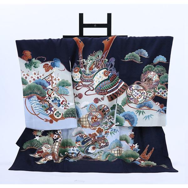 男児産着レンタル【紺/兜】お宮参り 初着 祝着 フルセット 着物 赤ちゃん 男の子 ベビー 記念撮影【ご確認】※原則ご希望利用日から10日以上前の予約でご用意しております。ご利用日が直近の場合、お届けが難しい可能性がございます。※「予約状況...