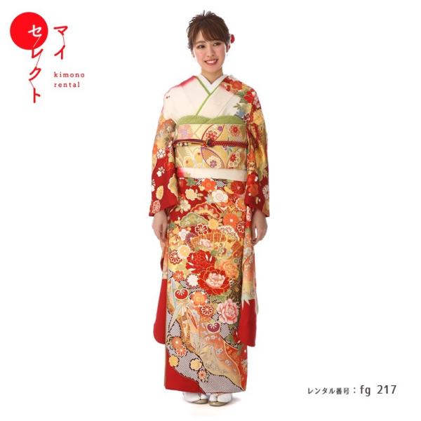 YUMI KATSURA（ユミカツラ） 振袖レンタル 桂由美 正絹 fg-217b フル