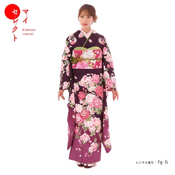 成人式 ショール 振袖レンタル 高身長 トールサイズ 正絹 シンプル fg