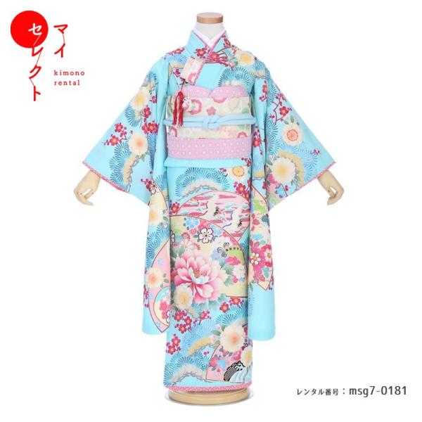 七五三コーデ画像有り「7歳女児着物フルセットレンタル」乙葉