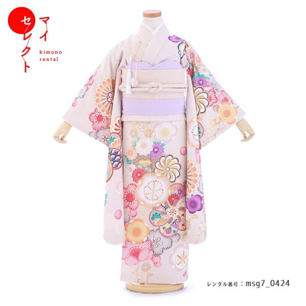 七五三　フルセット　人気のカラーコーデ 豪華安心15点フルセット】新作 七五三 着物 7歳 女の子 四つ身