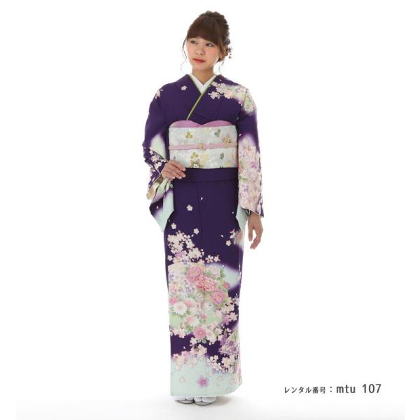 訪問着レンタル mtu-107 着物フルセット 結婚式 披露宴 入学式 入園式