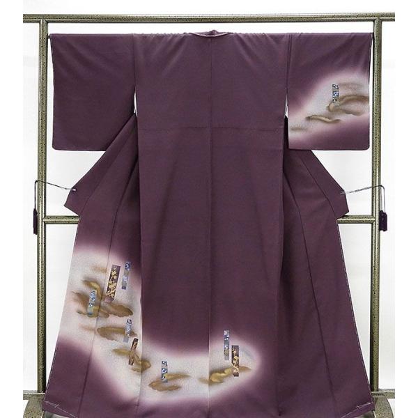 訪問着 新品仕立済 正絹 雲取短冊模様 訪問着 小難あり 新品  仕立て上がり  着物 訪問着 新品仕立済 正絹 雲取短冊模様 小難あり 新品 仕立て上がり