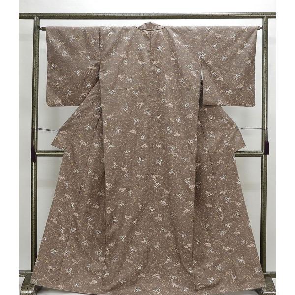 紬 正絹 幾何花模様 身丈165.5cm 裄丈64.5cm 紬 良品 リサイクル 着物 d0521 紬 正絹 幾何花模様 身丈165.5cm 裄丈64.5cm 良品 リサイクル 中古